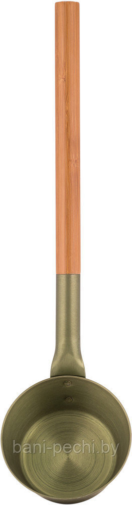 Черпак алюминиевый RENTO с бамбуковой ручкой для сауны, хвоя - фото 1 - id-p92790141