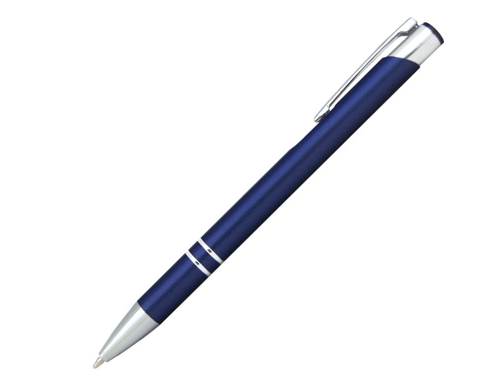 Ручка шариковая, COSMO, металл, темно-синий/серебро
