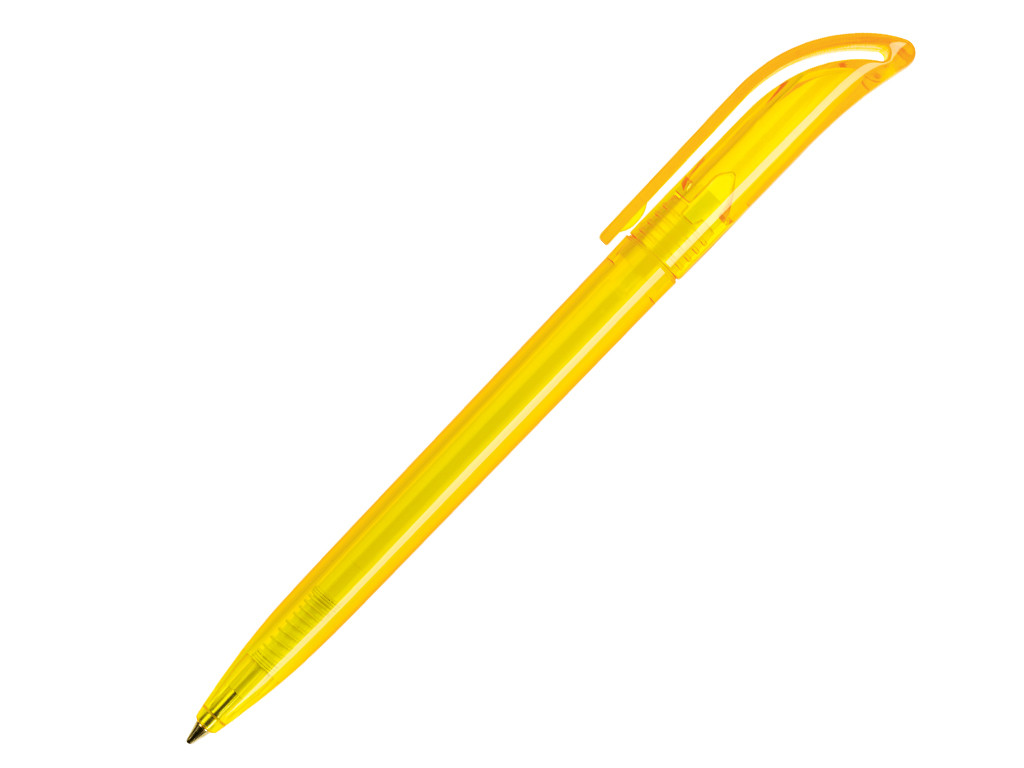 Ручка шариковая, пластик, желтый, прозрачный КОКО