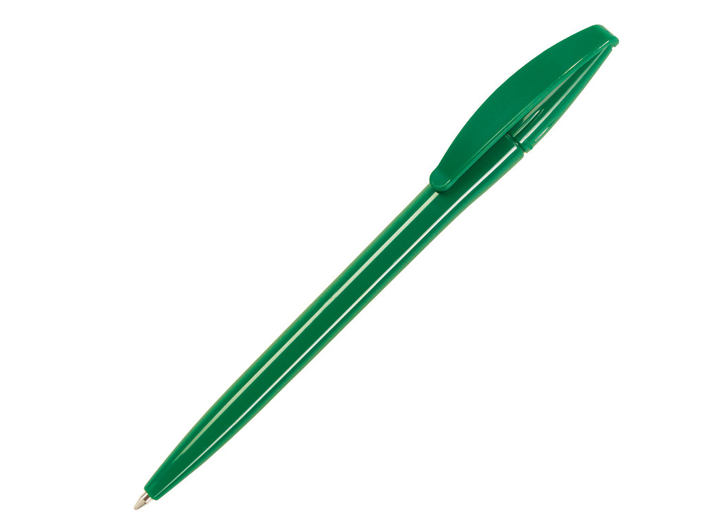 Ручка шариковая, пластик, зеленый SLIM