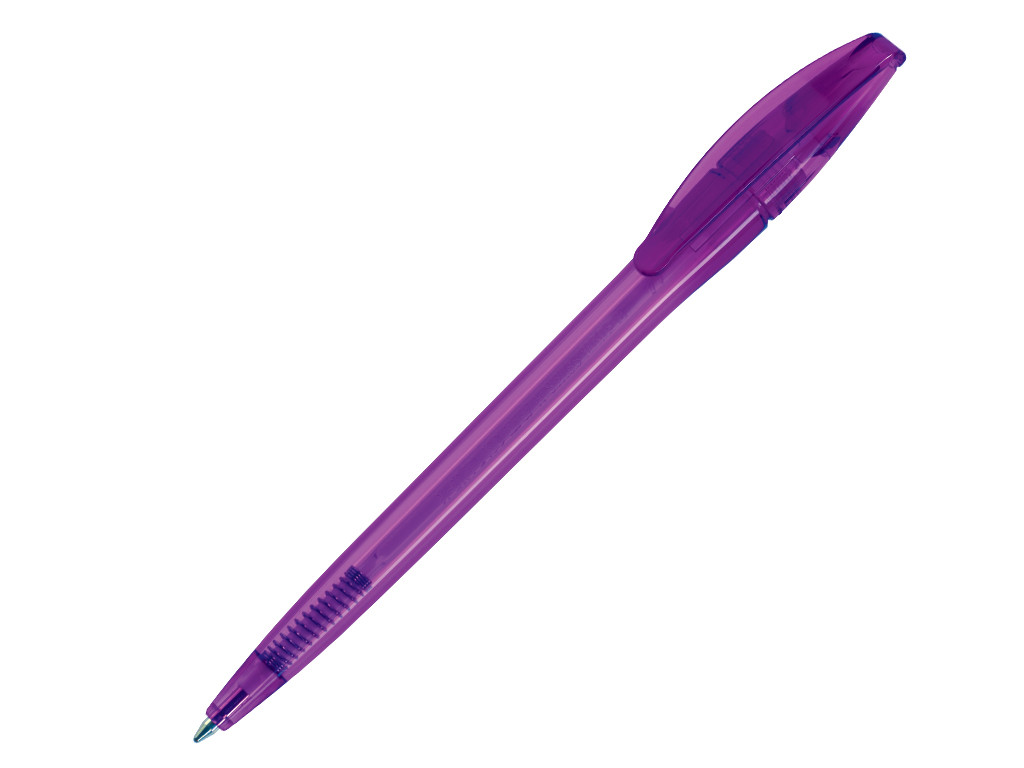 Ручка шариковая, пластик, фиолетовый, прозрачный SLIM