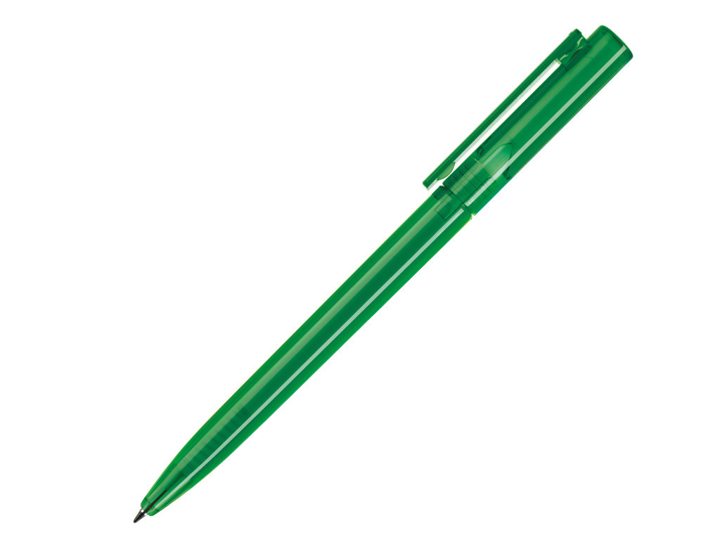 Ручка шариковая, пластик, зеленый, прозрачный Paco