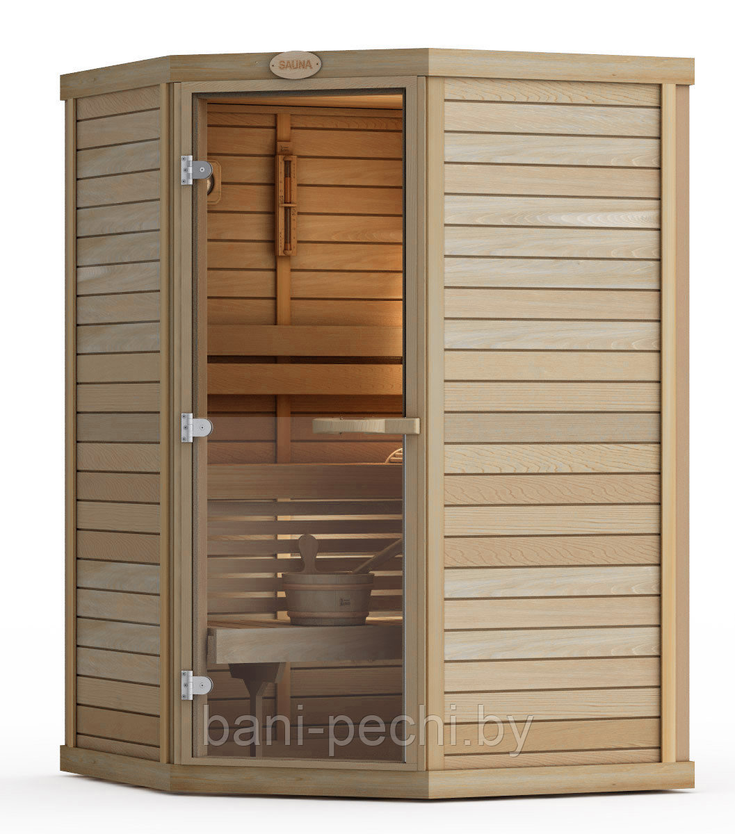 Сауна в сборе SAWO 1414LSC интерьер CLASSIC ель без оборудования