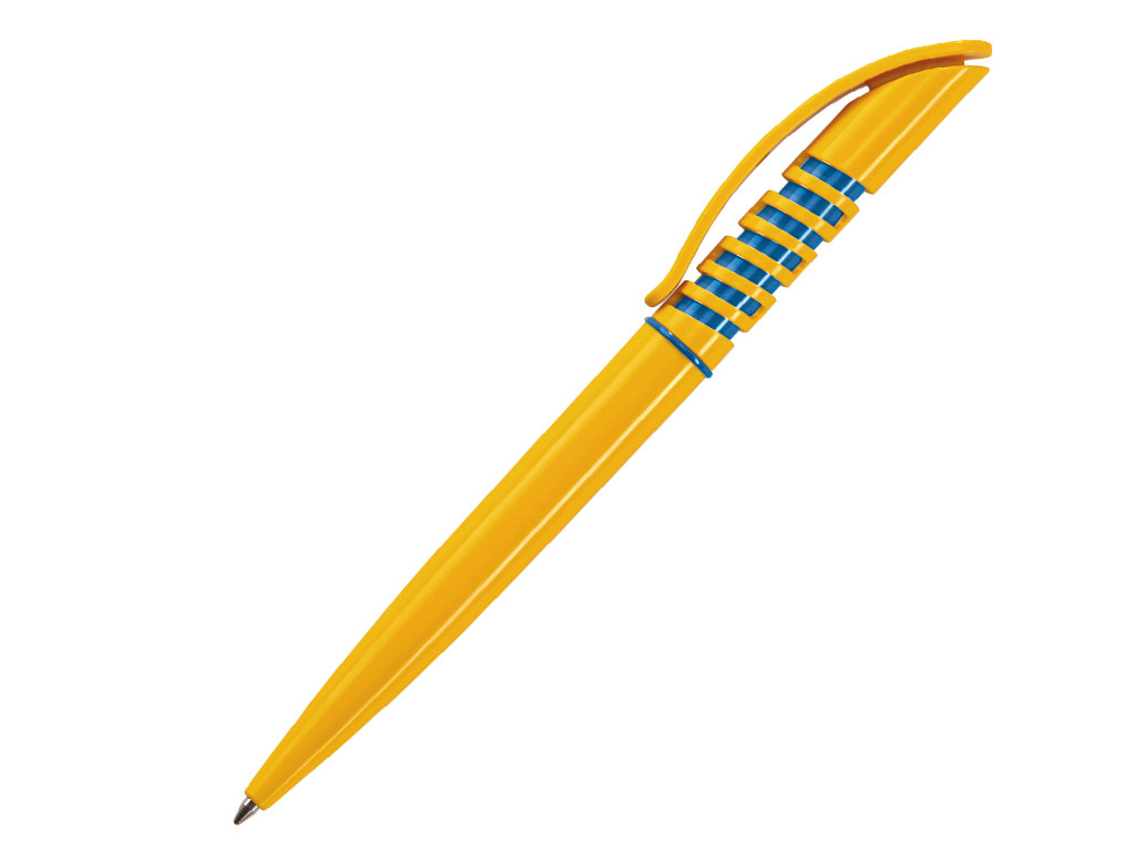 Ручка шариковая, пластик, желтый, Winner