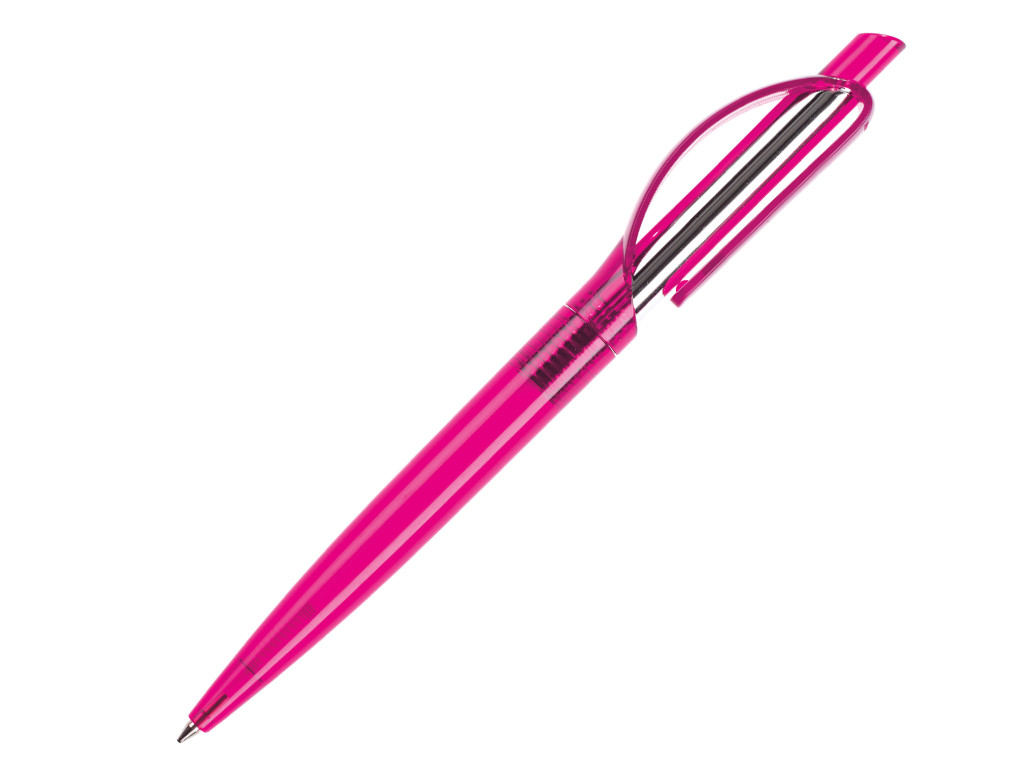 Ручка шариковая, пластик, розовый Doppio