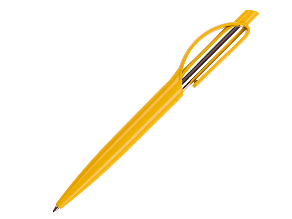 Ручка шариковая, пластик, желтый Doppio