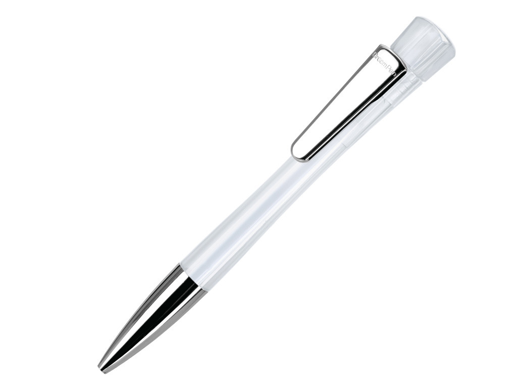 Ручка шариковая, пластик прозрачный, белый, Lenox LXMT-1099