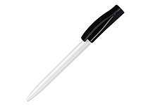 Ручка шариковая, пластик, белый/черный Smart