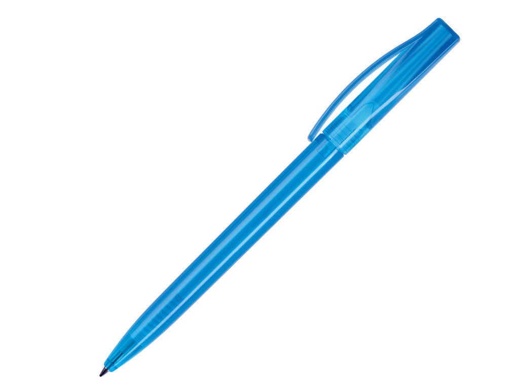 Ручка шариковая, пластик, голубой, прозрачный Smart
