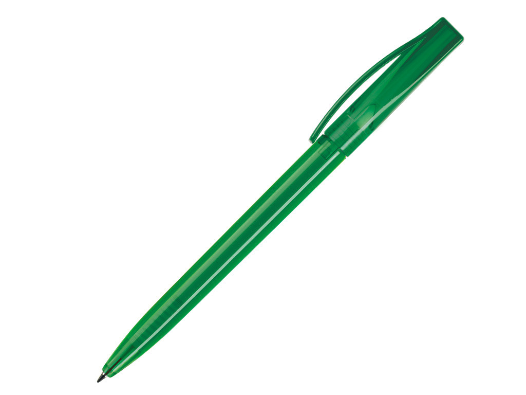 Ручка шариковая, пластик, зеленый, прозрачный Smart