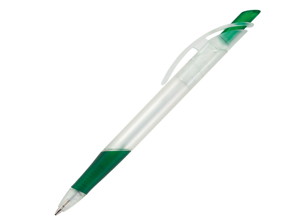 Ручка шариковая, пластик, зеленый, прозрачный Lotus