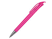 Ручка шариковая, пластик, розовый, прозрачный Focus