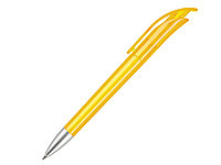 Ручка шариковая, пластик, желтый, прозрачный Focus