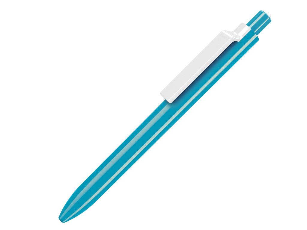 Ручка шариковая, пластик, бирюзовый/белый Eris