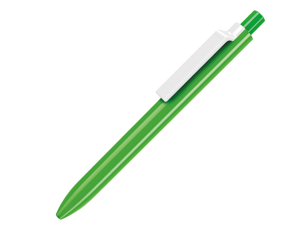 Ручка шариковая, пластик, зеленый/белый Eris