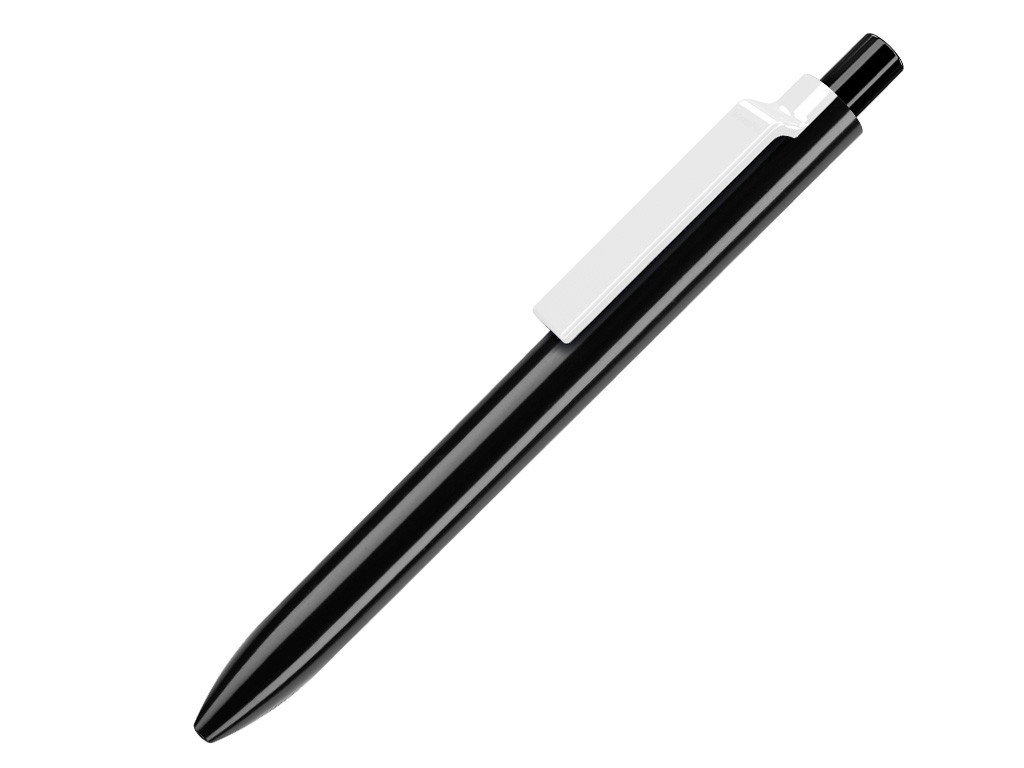 Ручка шариковая, пластик, черный/белый Eris