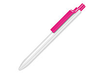 Ручка шариковая, пластик, белый/розовый Eris