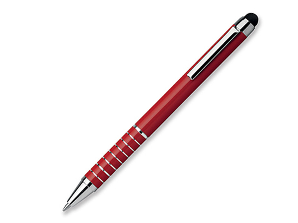 Ручка шариковая, металл, красный Shorty