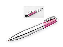 Ручка шариковая, металл, розовый Viera