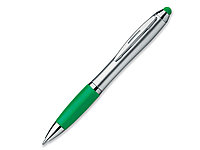 Ручка шариковая, пластик, зеленый/серебро Arnie