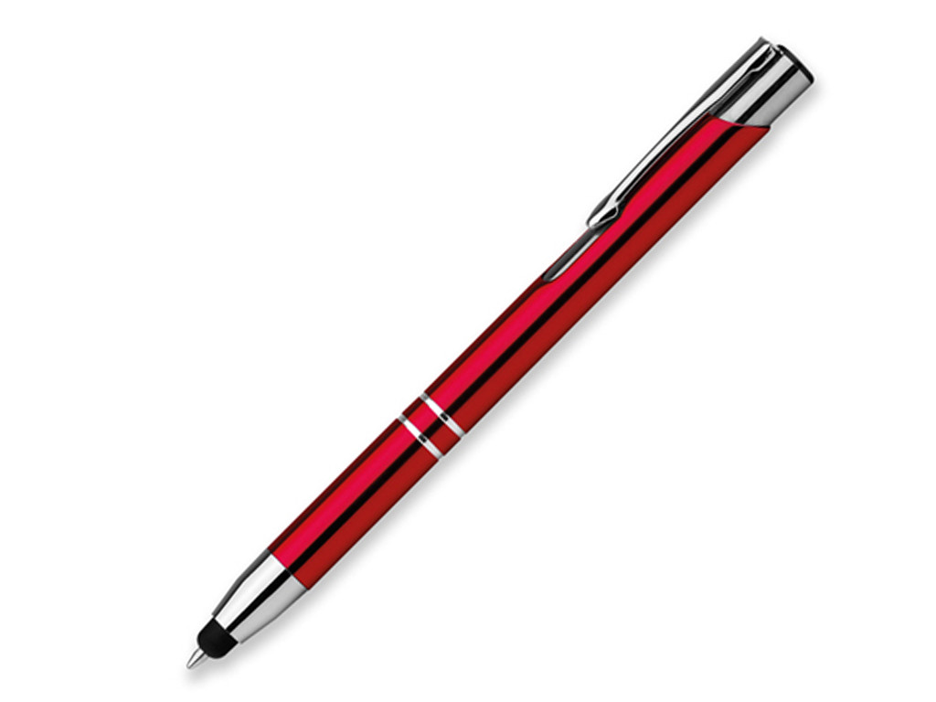 Ручка шариковая, металл, красный Oleg Touch