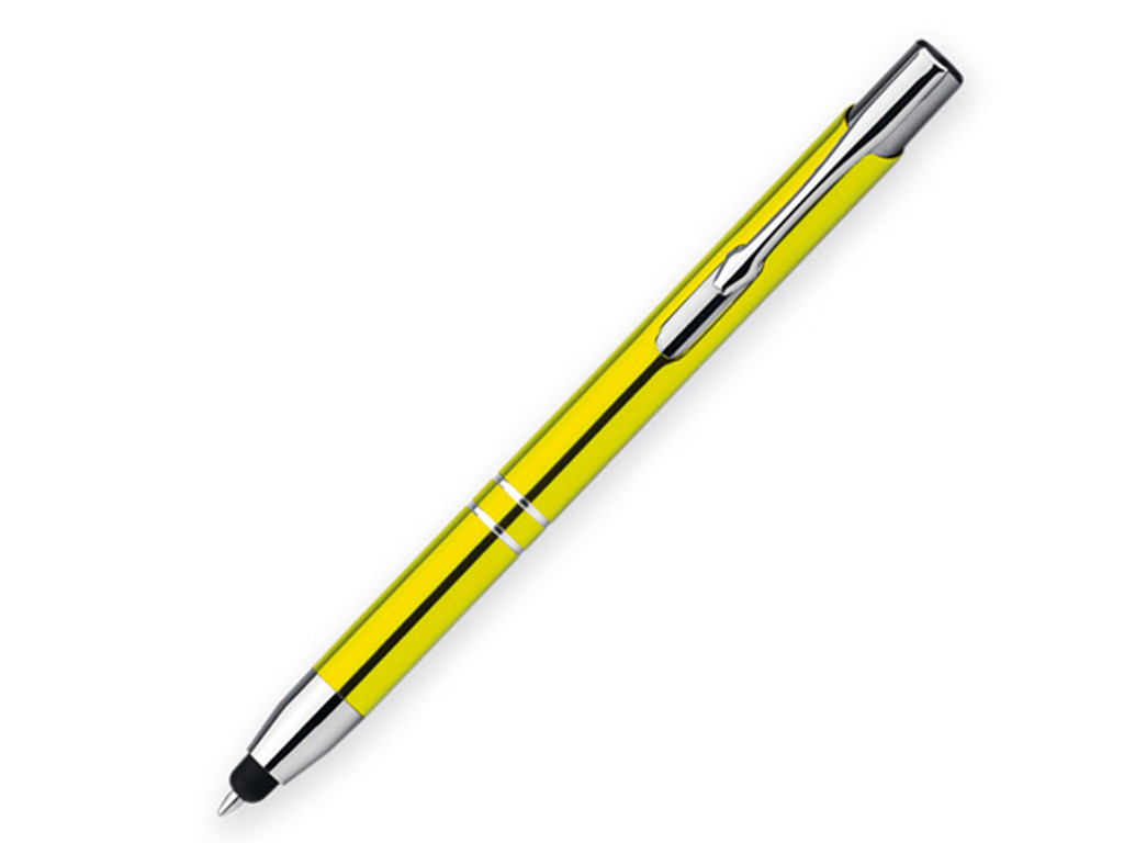 Ручка шариковая, металл, желтый, OLEG TOUCH