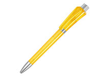 Ручка шариковая, пластик, желтый, прозрачный Optimus