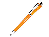 Ручка шариковая, пластик, оранжевый, прозрачный Optimus