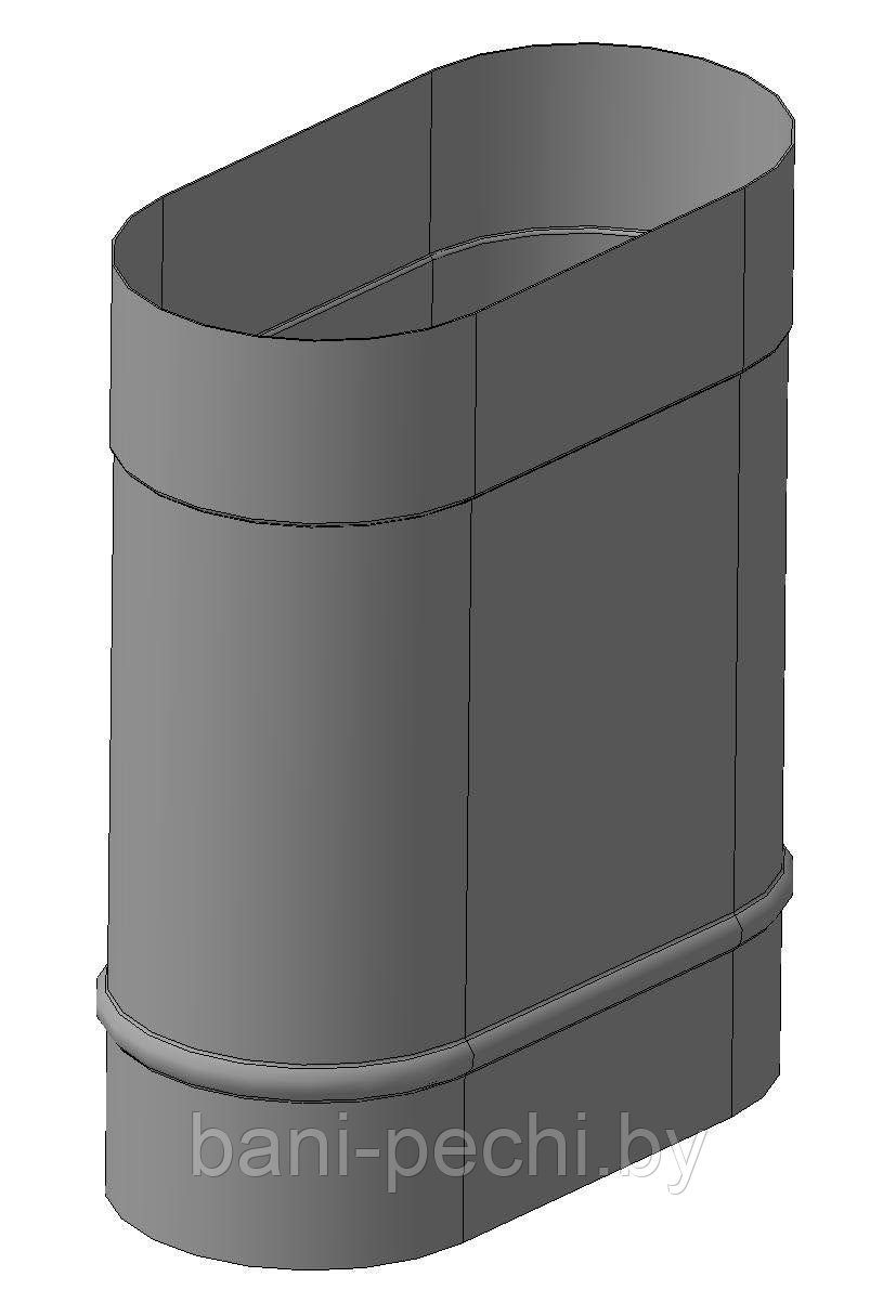 Труба овальная L-1000 мм ф100*200 - 130*240