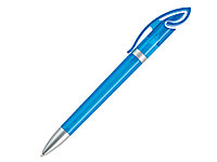 Ручка шариковая, пластик, голубой, прозрачный Cobra