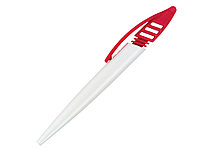 Ручка шариковая, пластик, белый/красный Shark