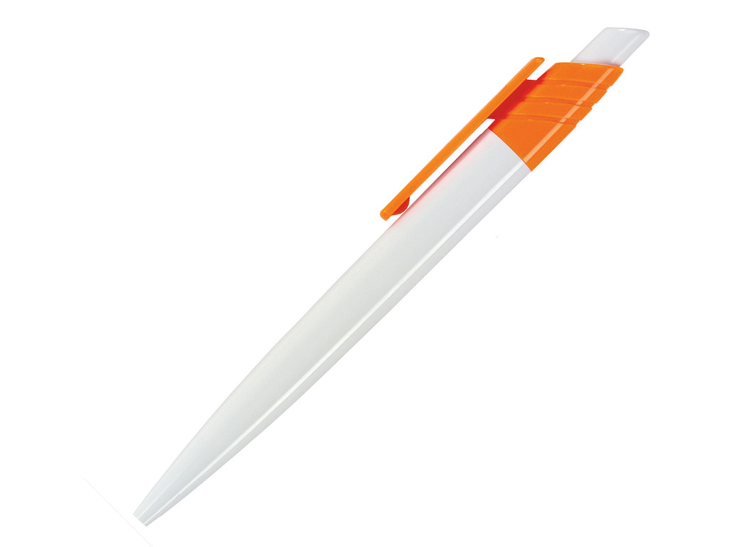 Ручка шариковая, пластик, белый/оранжевый Dream