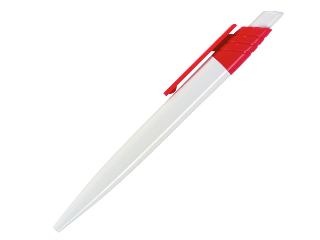 Ручка шариковая, пластик, белый/красный Dream