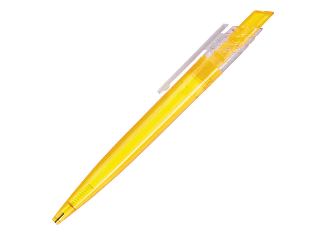 Ручка шариковая, пластик, желтый, прозрачный Dream