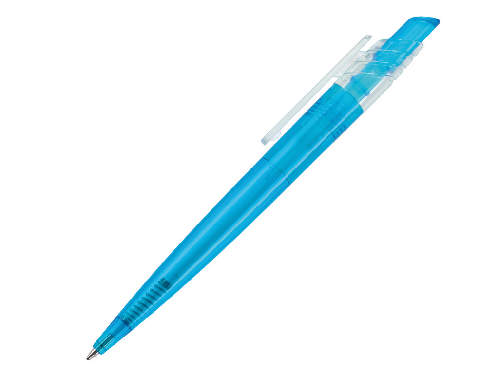 Ручка шариковая, пластик, голубой, прозрачный Dream