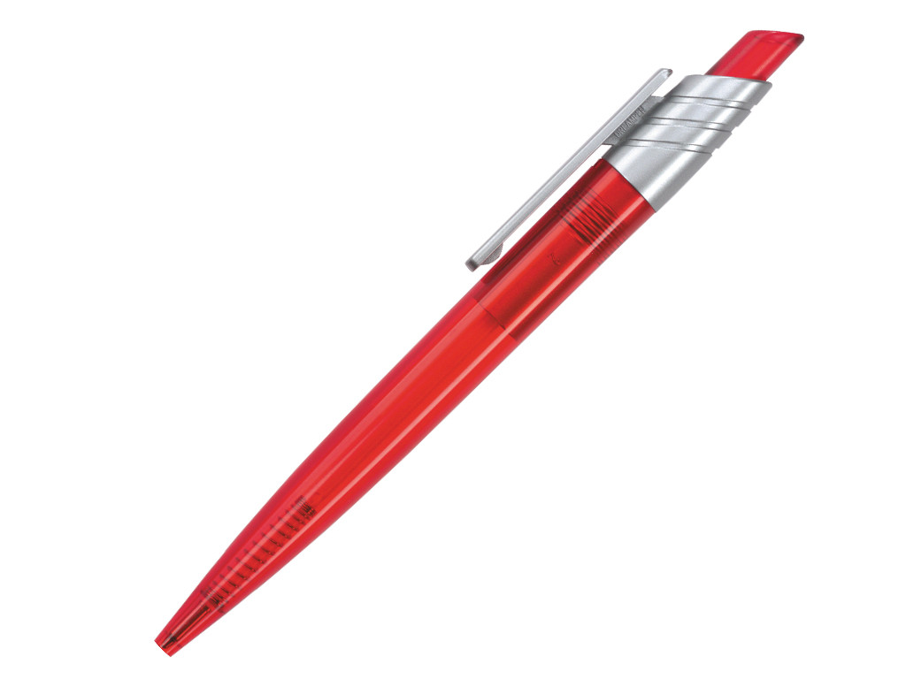 Ручка шариковая, пластик, красный/серебро Dream