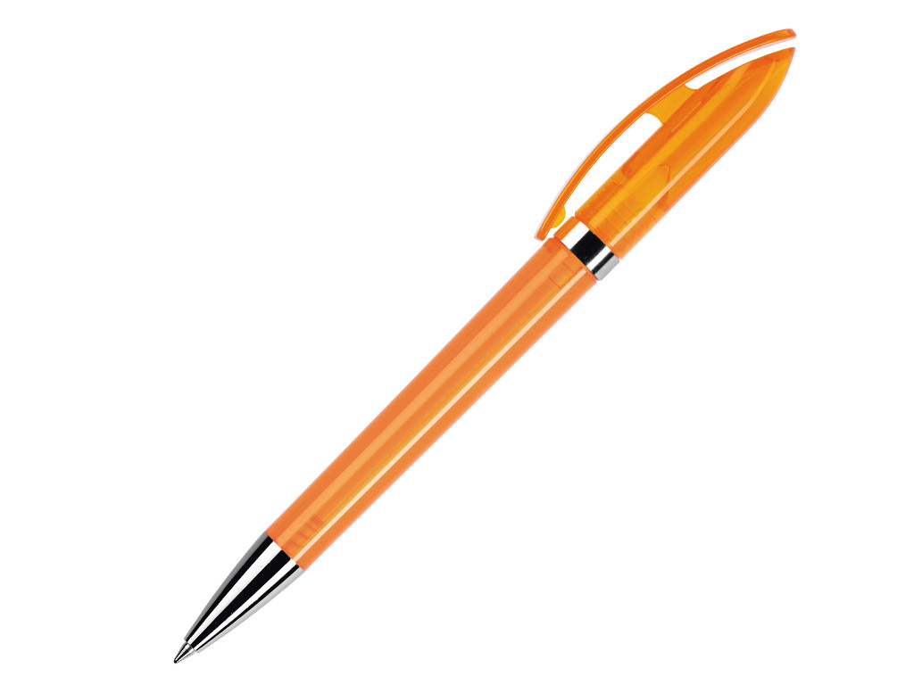 Ручка шариковая, пластик, оранжевый, прозрачный Polo