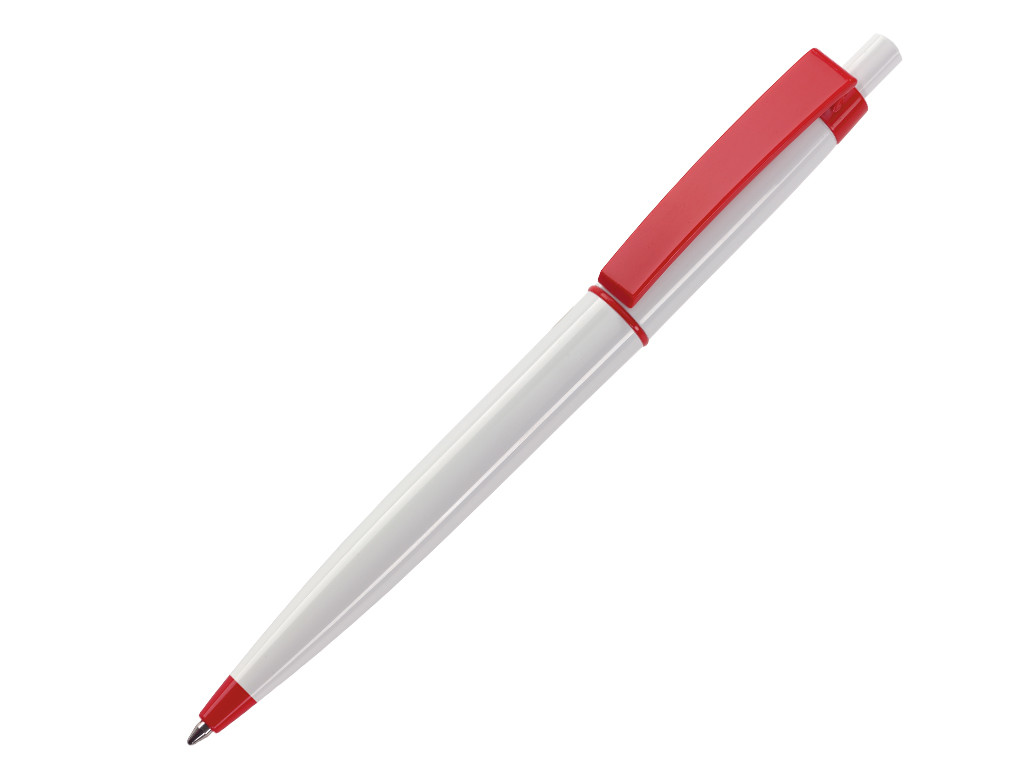 Ручка шариковая, пластик, белый/красный Primo