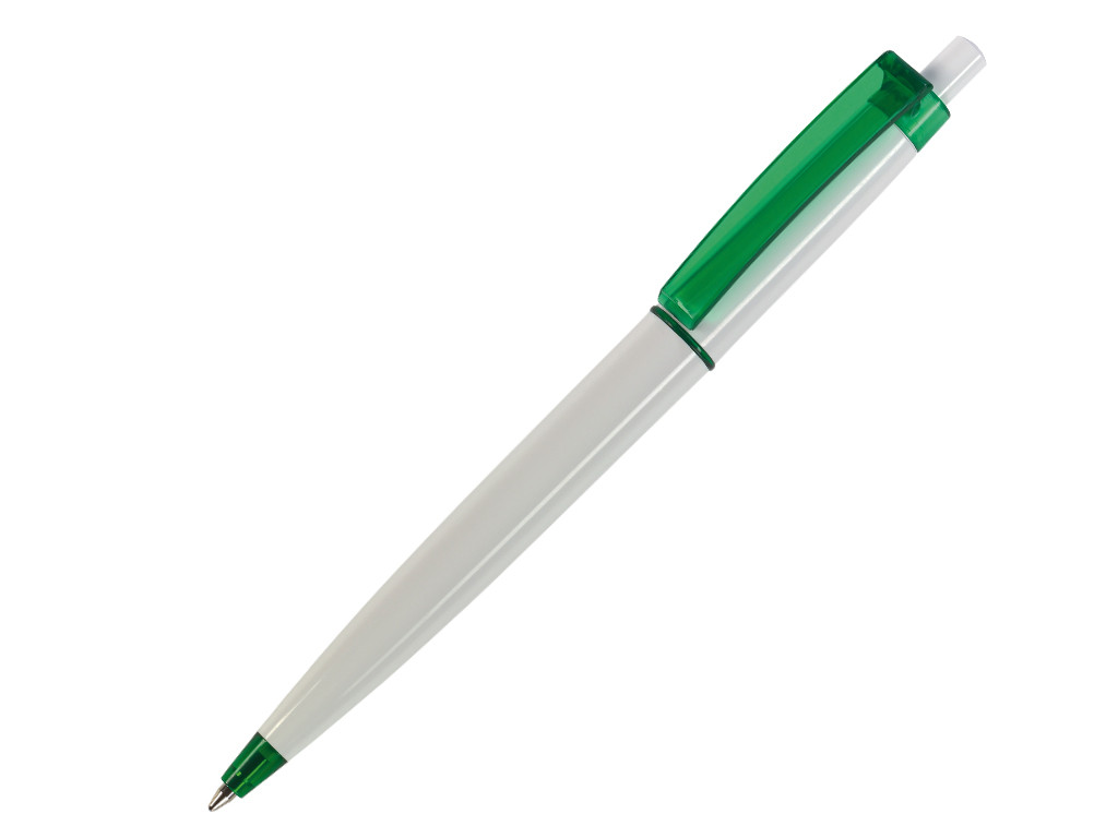 Ручка шариковая, пластик, белый/зеленый Primo