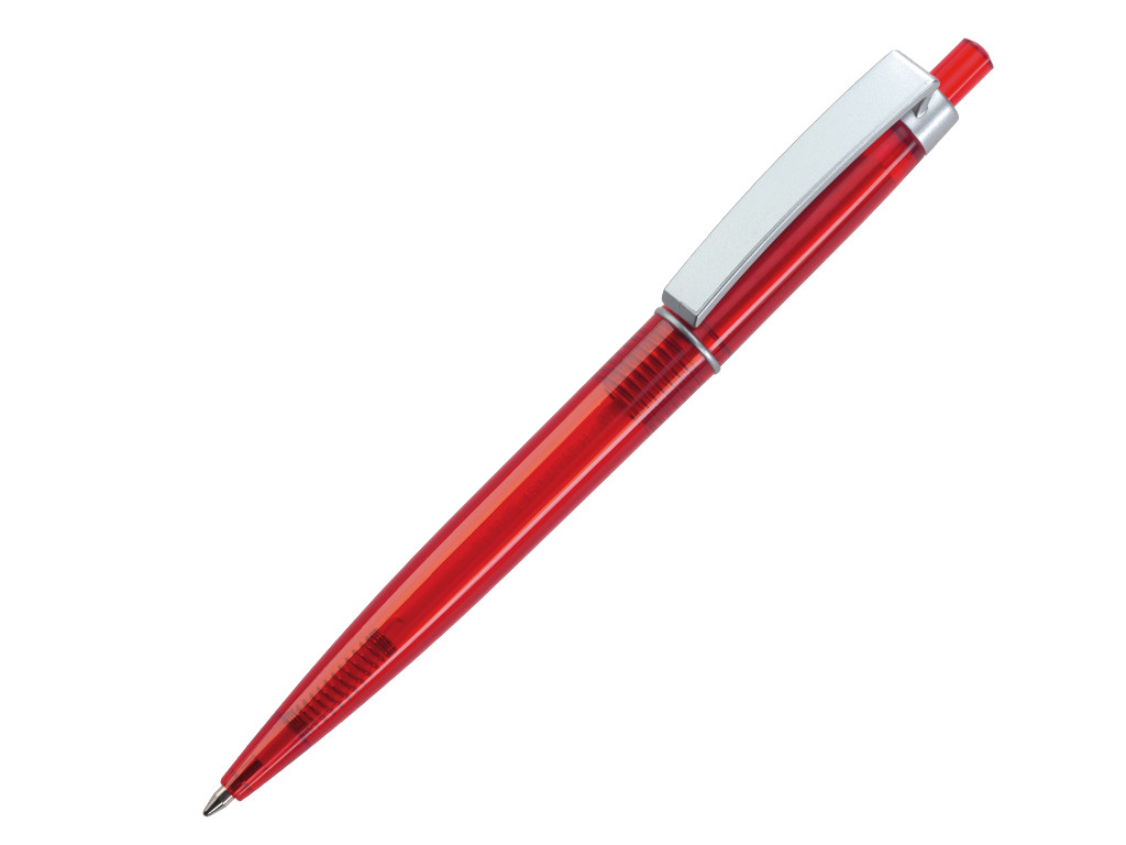 Ручка шариковая, пластик, красный/серебро Primo