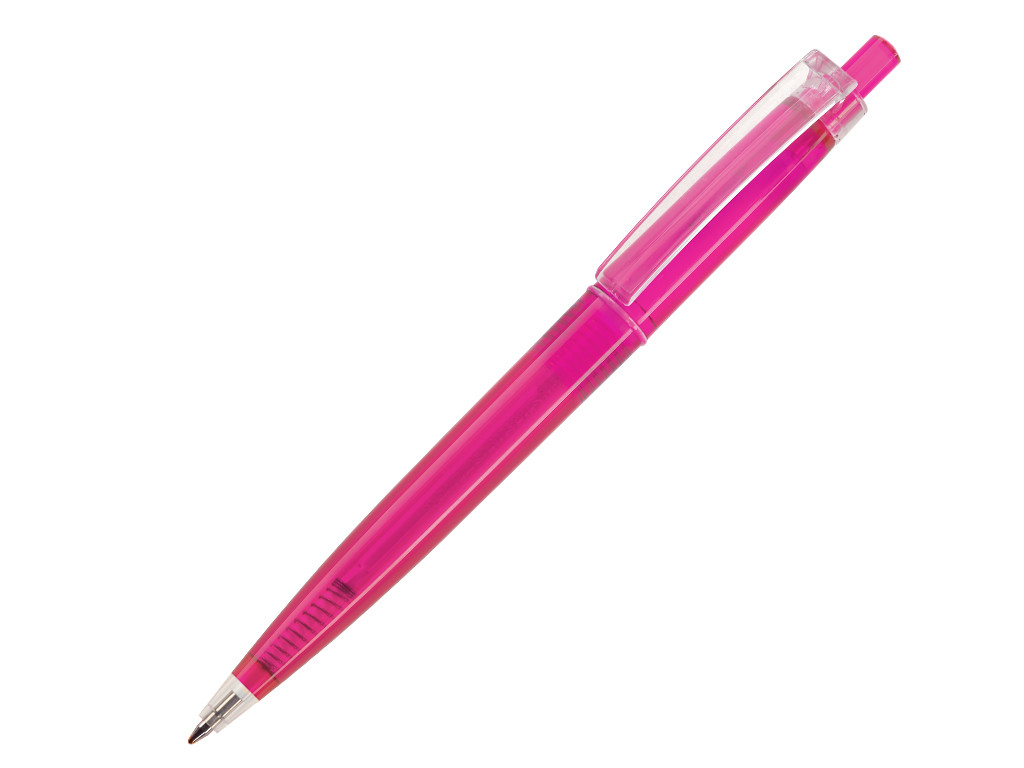 Ручка шариковая, пластик, розовый, прозрачный Primo