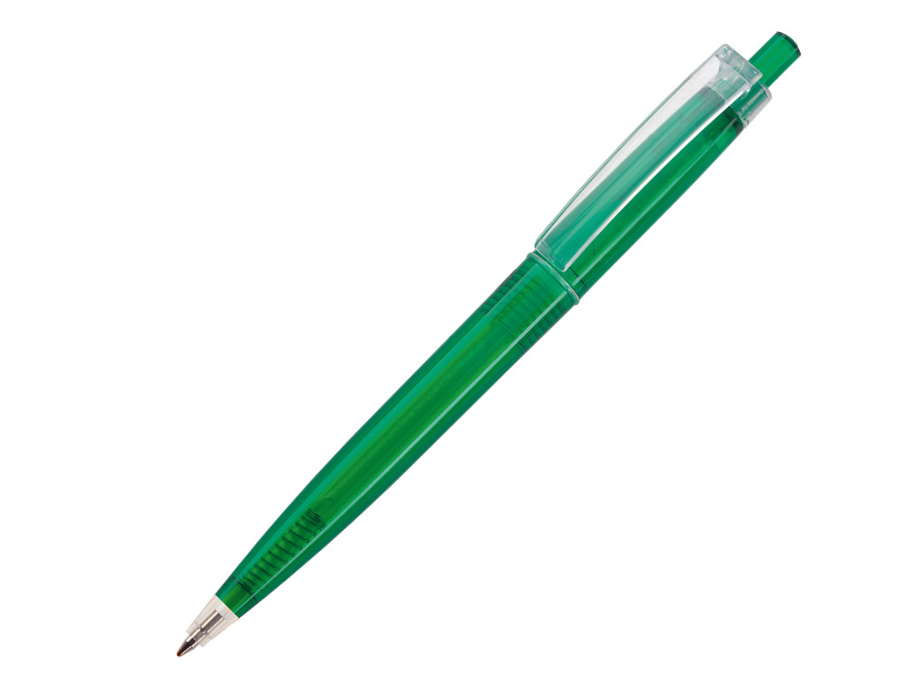Ручка шариковая, пластик, зеленый, прозрачный Primo