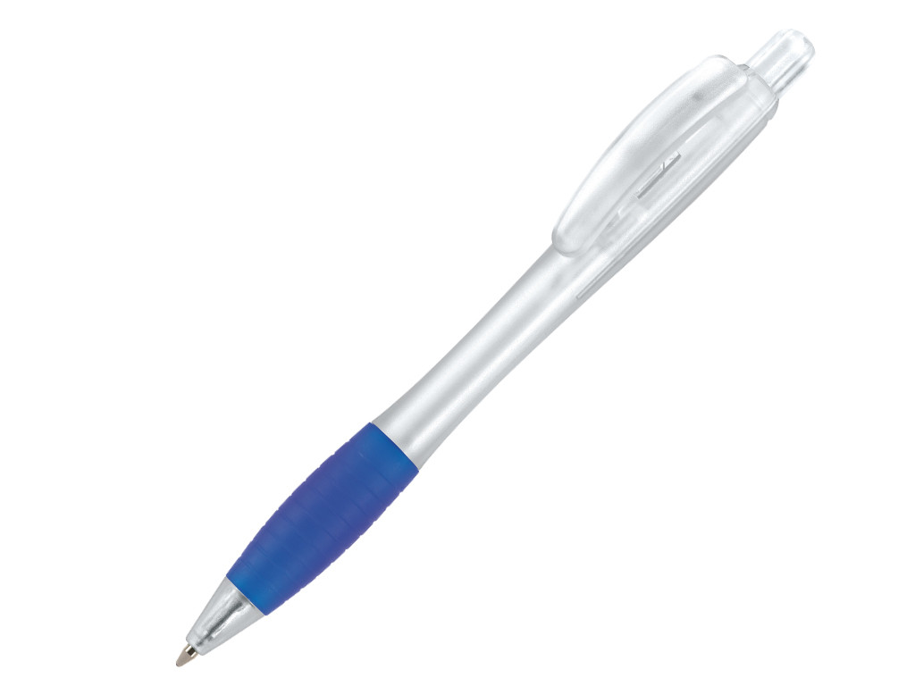 Ручка шариковая, пластик, прозрачный/синий Aston