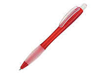 Ручка шариковая, пластик, красный, прозрачный Aston
