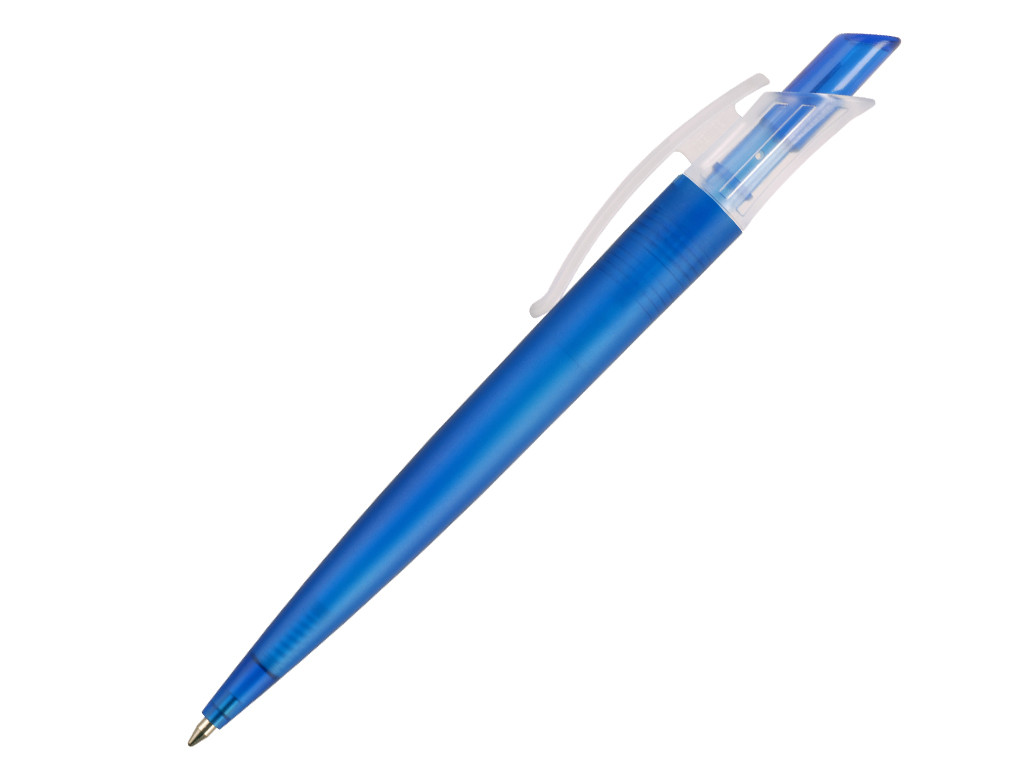 Ручка шариковая, пластик, синий, прозрачный Gladiator
