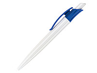 Ручка шариковая, пластик, белый/синий Gladiator