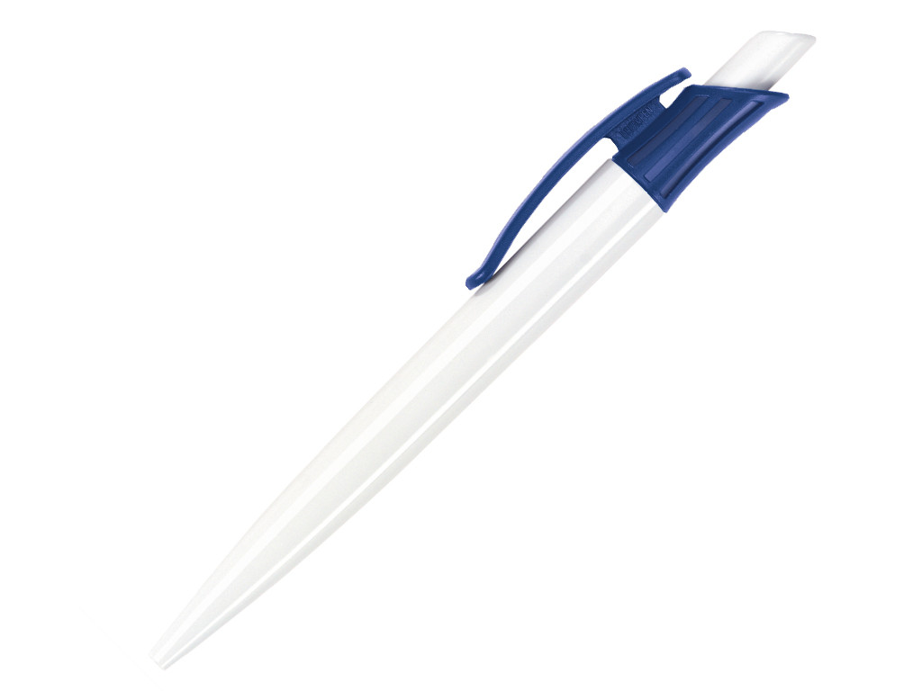 Ручка шариковая, пластик, белый/темно-синий Gladiator