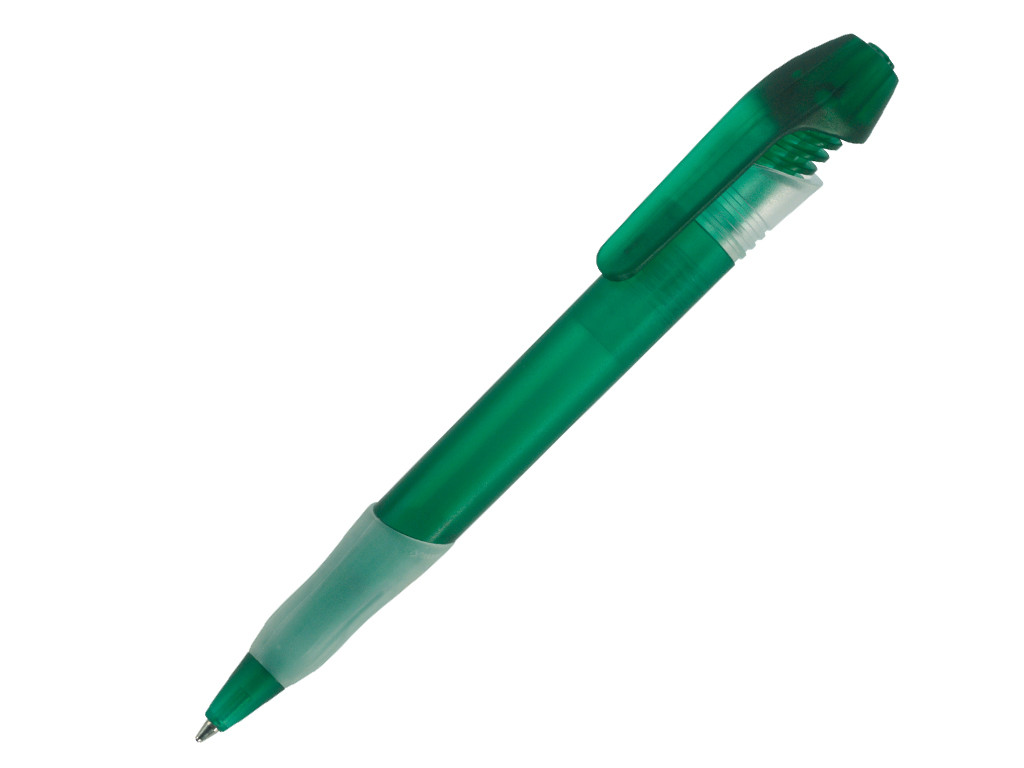 Ручка шариковая, пластик, зеленый, прозрачный Nemo