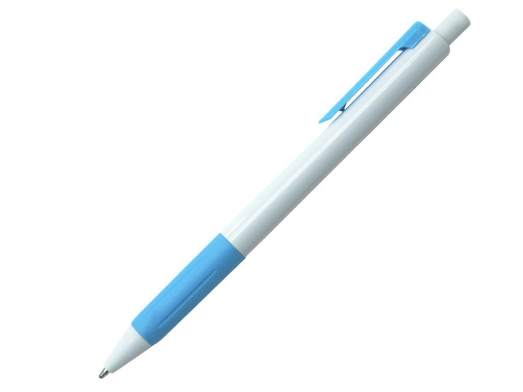 Ручка шариковая, пластик, белый/голубой, Venice