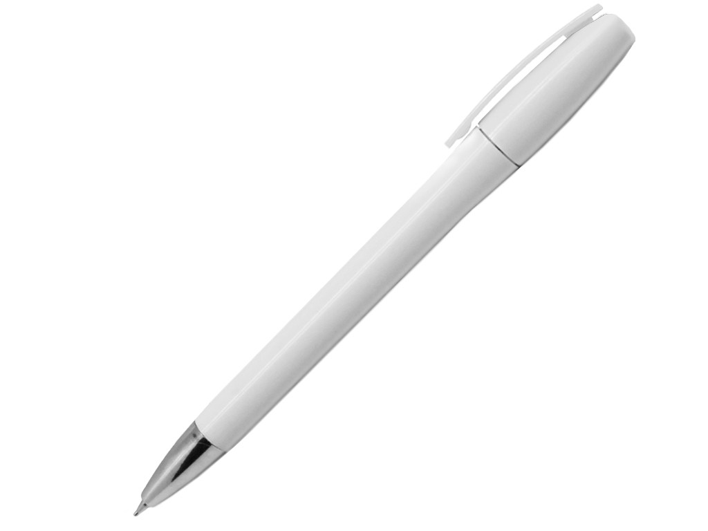 Ручка шариковая, пластик, белый/серебро, Liva